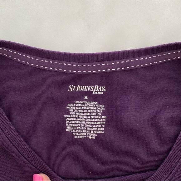 Drapers & Damons Faux Suede 3 Piece Chocolate Rust Purple Pants Set Size XL - Picture 16 of 16